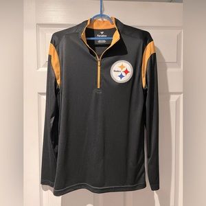 Mens Pittsburgh Steelers Quarter Zip, Size M